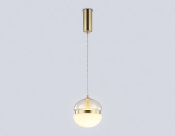 Подвесной светодиодный светильник 20W 3000K LH11001 GD/FR золото/белый матовый High Light Modern Ambrella