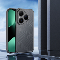 Чехол прозрачный с мягкими черными рамками от Dux Ducis для Huawei Pura 80, серия Aimo Series Case
