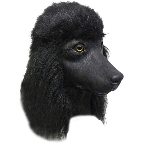 Маска голова собаки пуделя карнавальная арт. 127