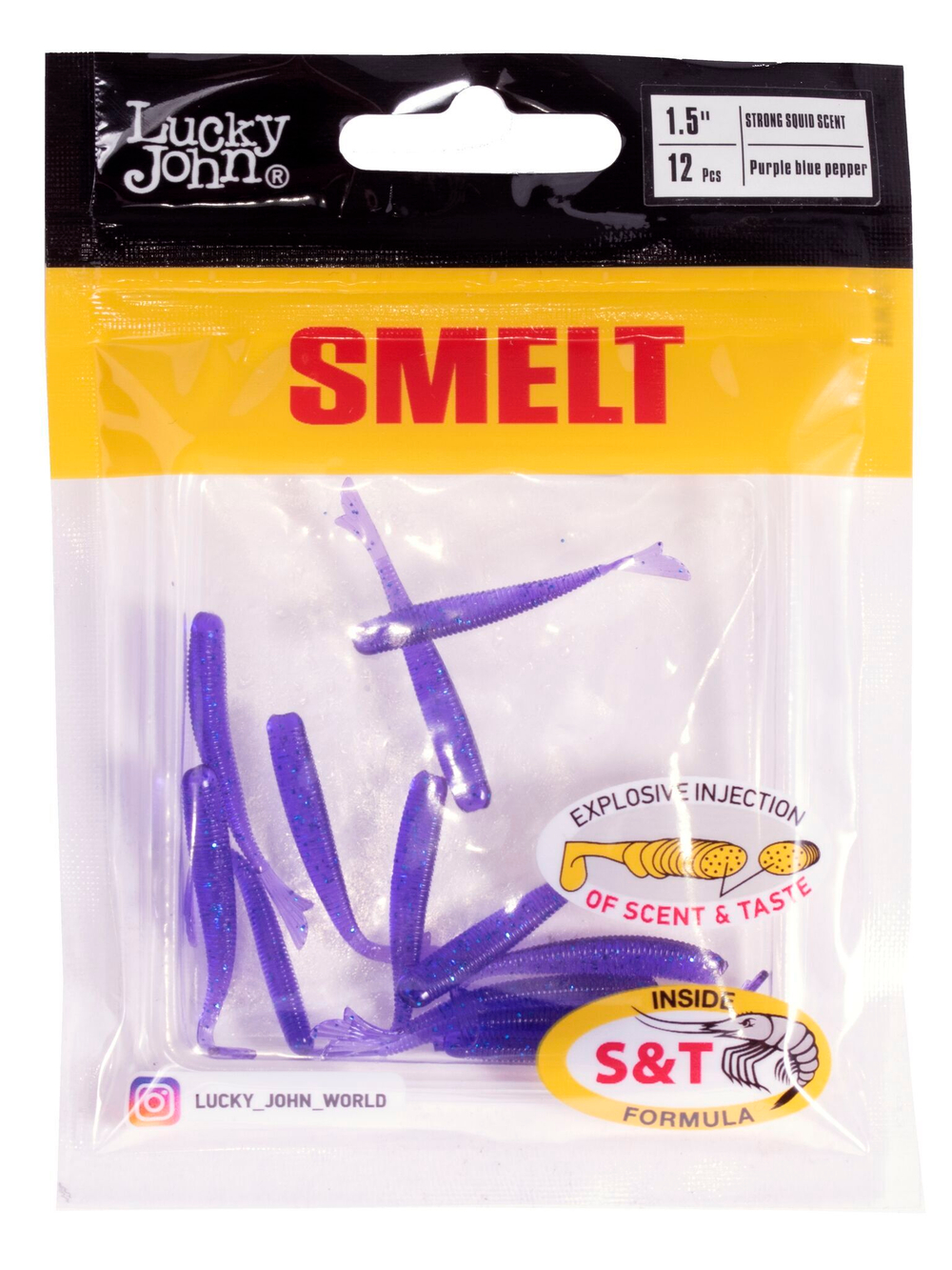 Слаги съедобные искусственные LJ Pro Series Smelt 1,5in (03.80)/S66 12шт.