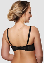 Кружевной пуш-ап бюстгальтер на каркасах с трехразрезной чашкой (Размер: 70E) (Цвет: белый)