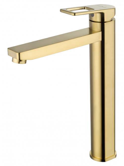 Смеситель для раковины высокий WONZON & WOGHAND FRAME, Брашированное золото (WW-88239010-BG)