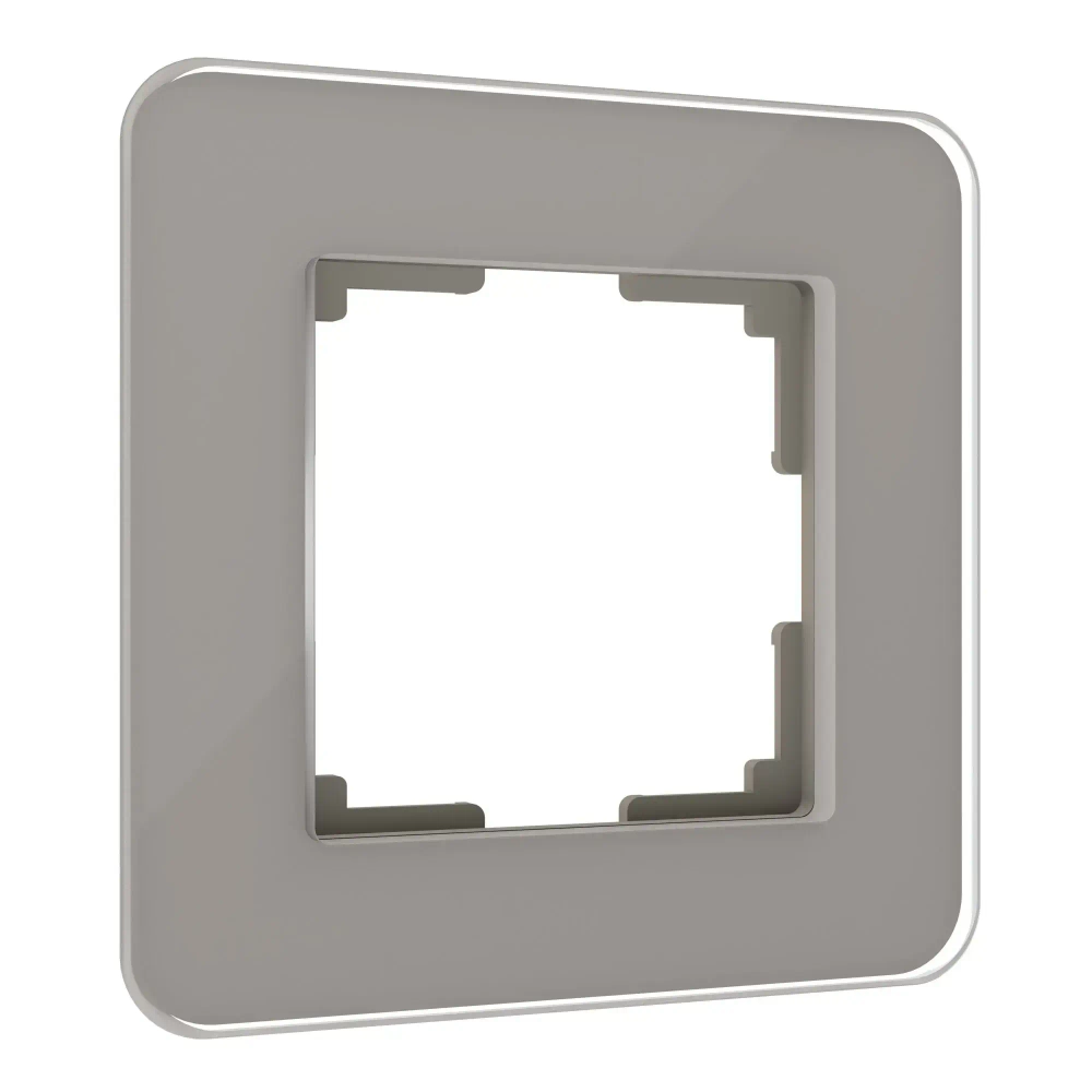 Рамка из стекла на 1 пост Elite дымчатый W0012417