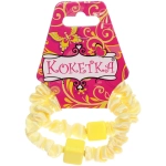 Резинки для волос 2шт «Мята», кубики, микс 5 цветов, d-5см (Кокетка)