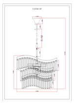 Люстра подвесная Moderli V10768-8P Wave