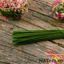 Флористическая проволока зеленая №18 (36 см, 50 шт)