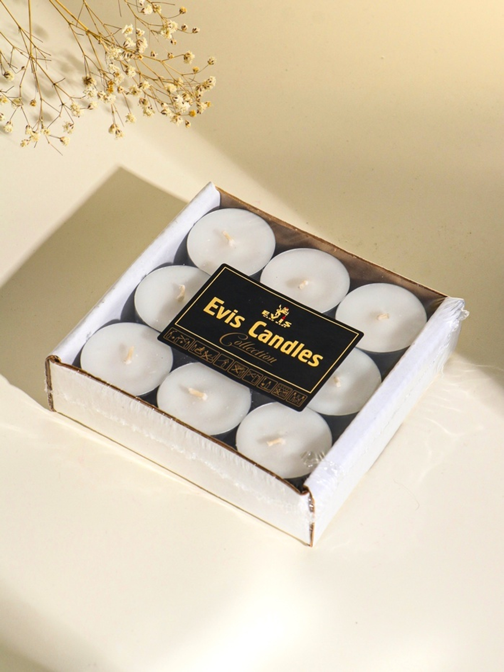 Набор свечей чайных 18 шт., d=37 мм, 15 г, 3 ч. горения