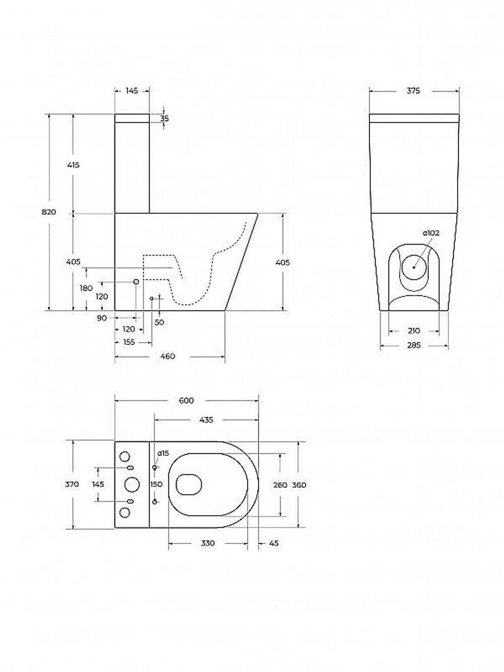 Унитаз напольный CEZARES LINER CZR-6726-CP-TOR/SC безободковый, смыв торнадо, с бачком, с крышкой микролифт, белый