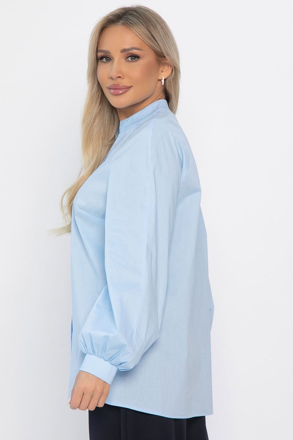 Блуза хлопковая Кристалия (голубая) Б14462-16М LT Collection