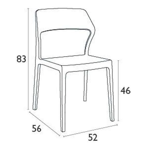 Стул Snow бежевый