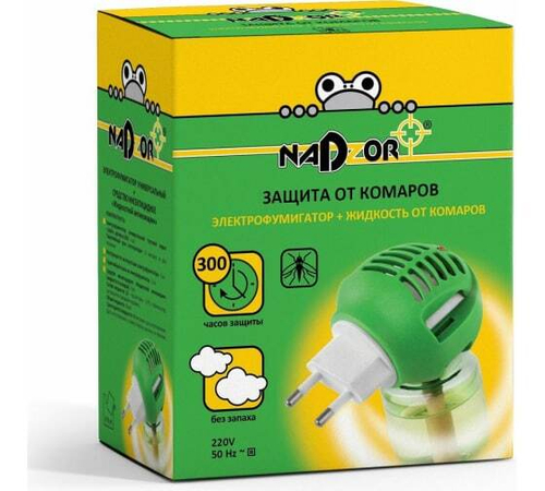 IKL001H Комплект  от комаров NADZOR ,жидкость30мли электрофум