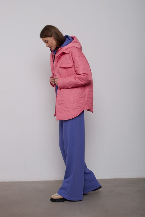 Куртка-рубашка Alexandra Talalay стёганая AW015 розовато-лиловая