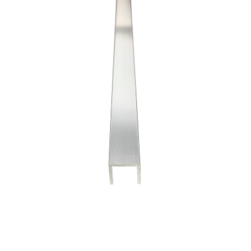 Фриз  8*8мм "DO-1" 2.7м Серебро глянец П-обр. д/плитки анод. алюм.