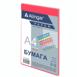 Бумага цветная для офиса А4, 50л., Интенсив "Красный", Alingar, 70г/м2, пленка т/у