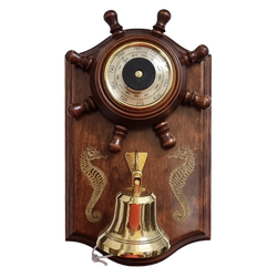 Бриг+ барометр с рындой и штурвалом