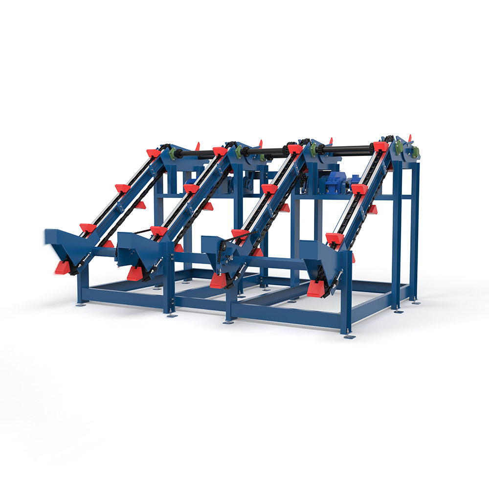 Разделитель бревен и поштучная выдача бревен