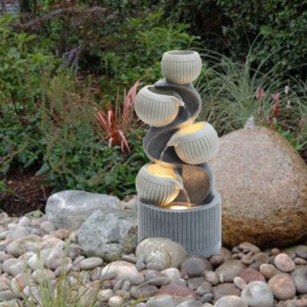 Waterfall Фонтан с подсветкой Пузыри