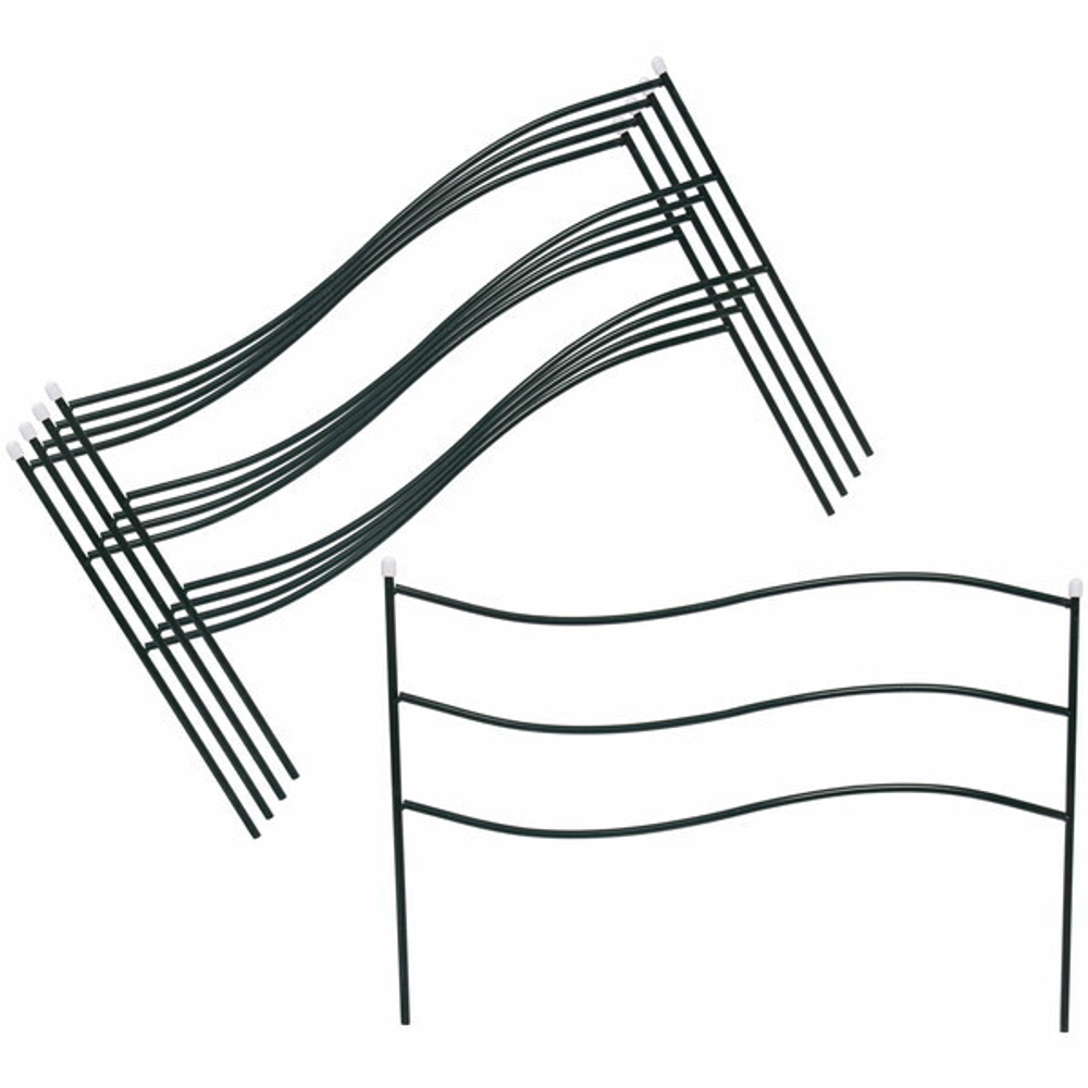 Заборчик садовый «Флаг» 45*67*335см (5 деталей)