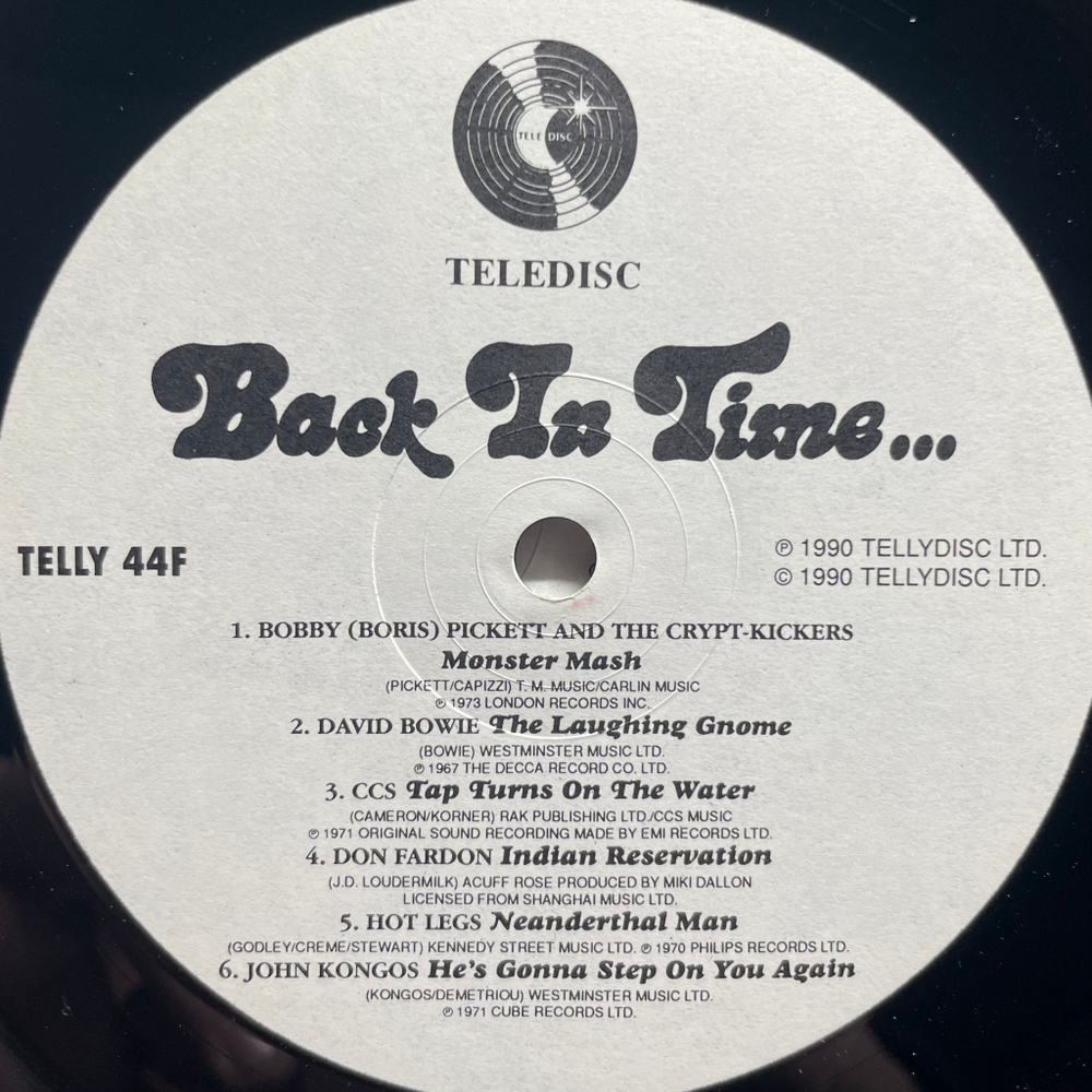 Сборник Back In Time... The Sound Of The Seventies 4LP (Англия 1990г.)