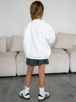 Свитшот для девочки осенний с завязками