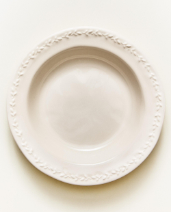 Zara Home тарелка глубокая из фаянса, цвет кремовый, 23.8 см