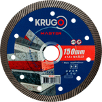 Диск алмазный Турбо ультратонкий по керамике KRUGO MASTER 150х1,5х22,23х10mm, 81031500239