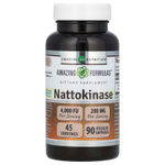 Amazing Nutrition, наттокиназа, 90 растительных капсул (100 мг в 1 капсуле)