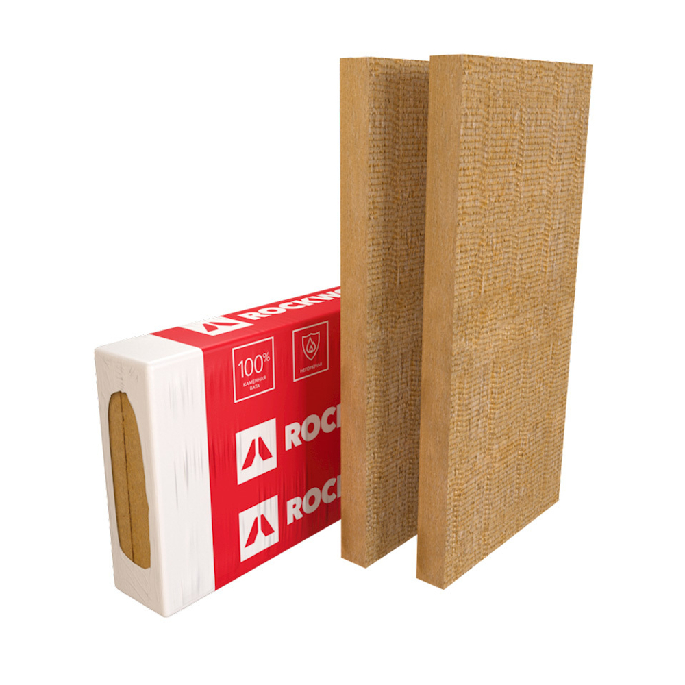 Базальтовая вата Rockwool Фасад Баттс Экстра 1000х600х50 мм 4 шт (130 кг/м3; 0,12 м3; 2,4 м2)