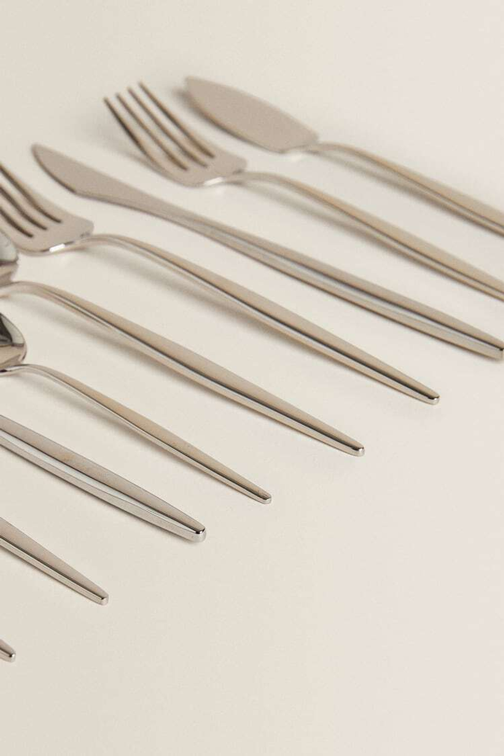 ZARA HOME ДЕСЕРТНАЯ ЛОЖКА С ТОНКОЙ РУЧКОЙ, СТАЛЬНОЙ