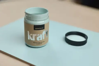 Краска для мебели и декора меловая AMOdecor МЯТА (0,25 кг) матовая, акриловая, без запаха, для дерева, дверей