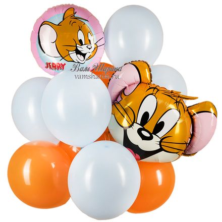 Букет шаров "С веселым мышонком Джерри"