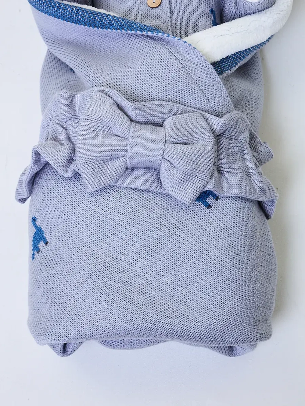 Конверт на выписку для новорожденных утепленный мехом