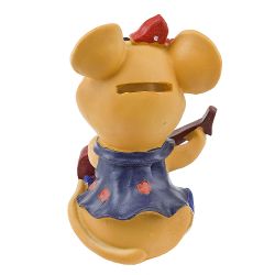 Фигурка декоративная (копилка) "Мышка с гитарой" 9*8*13,5см. (транспортная упаковка)