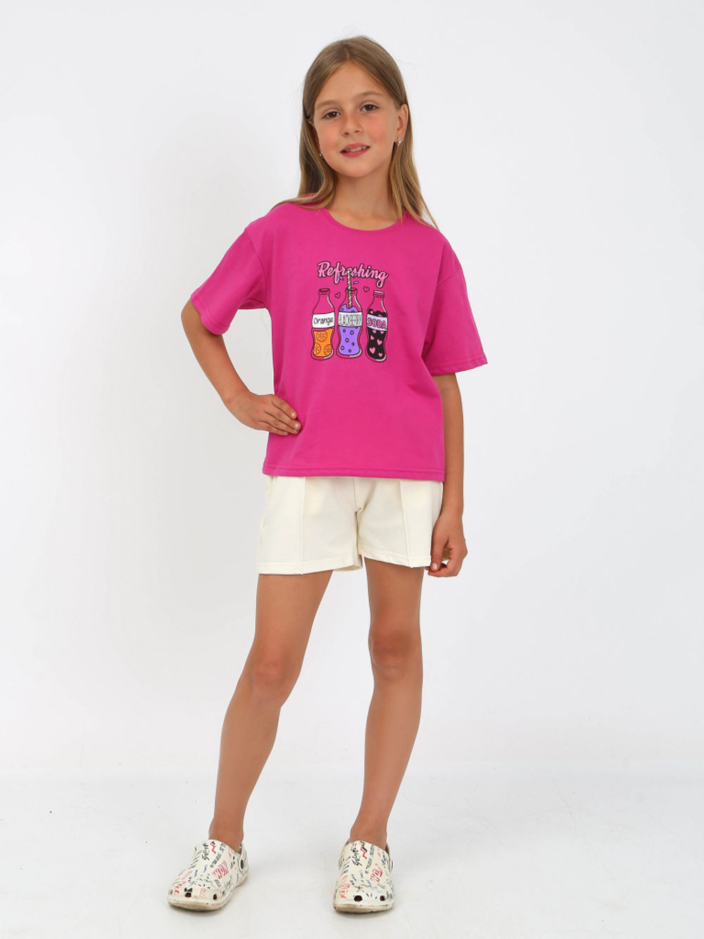 Костюм "Шейн-3" с шелкографией, малиновый, р.116, (Ивашка)