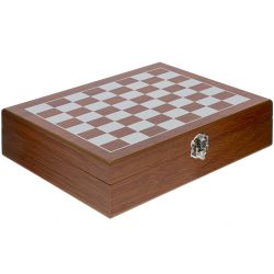 GAEM Набор подарочный (шахматы, покер, фляжка, 250 мл, L24 W19 H6 см