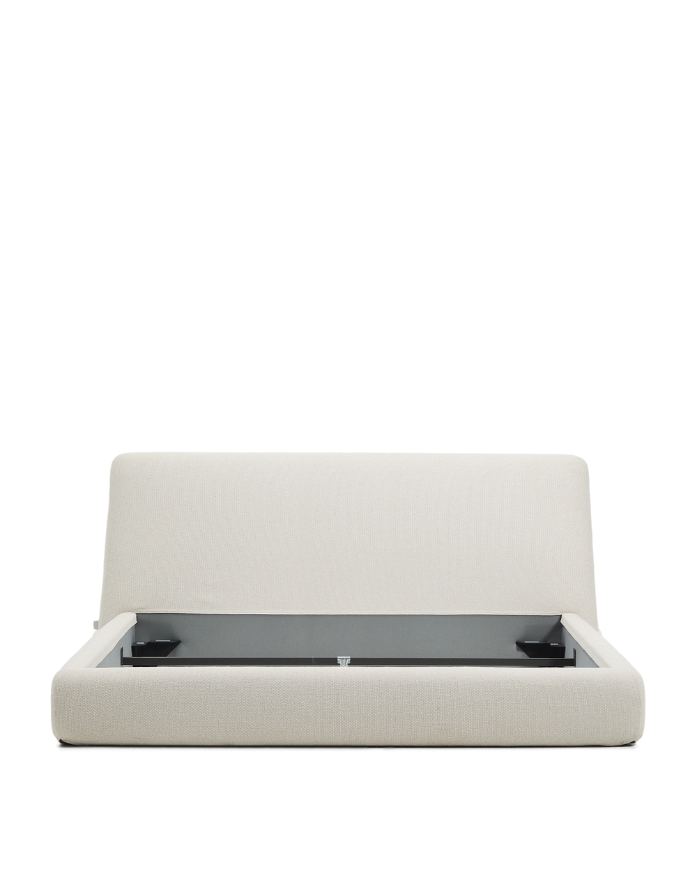 Кровать Martina со съемным чехлом из шенилла цвета экрю 180 x 200