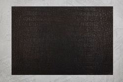 Кожа, имитация крокодила чёрная 1,2-1,4мм