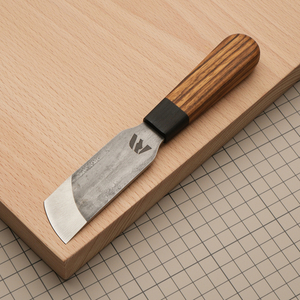 Нож шорный скошенный полукруг "Зебрано" // Wild Bull Tools