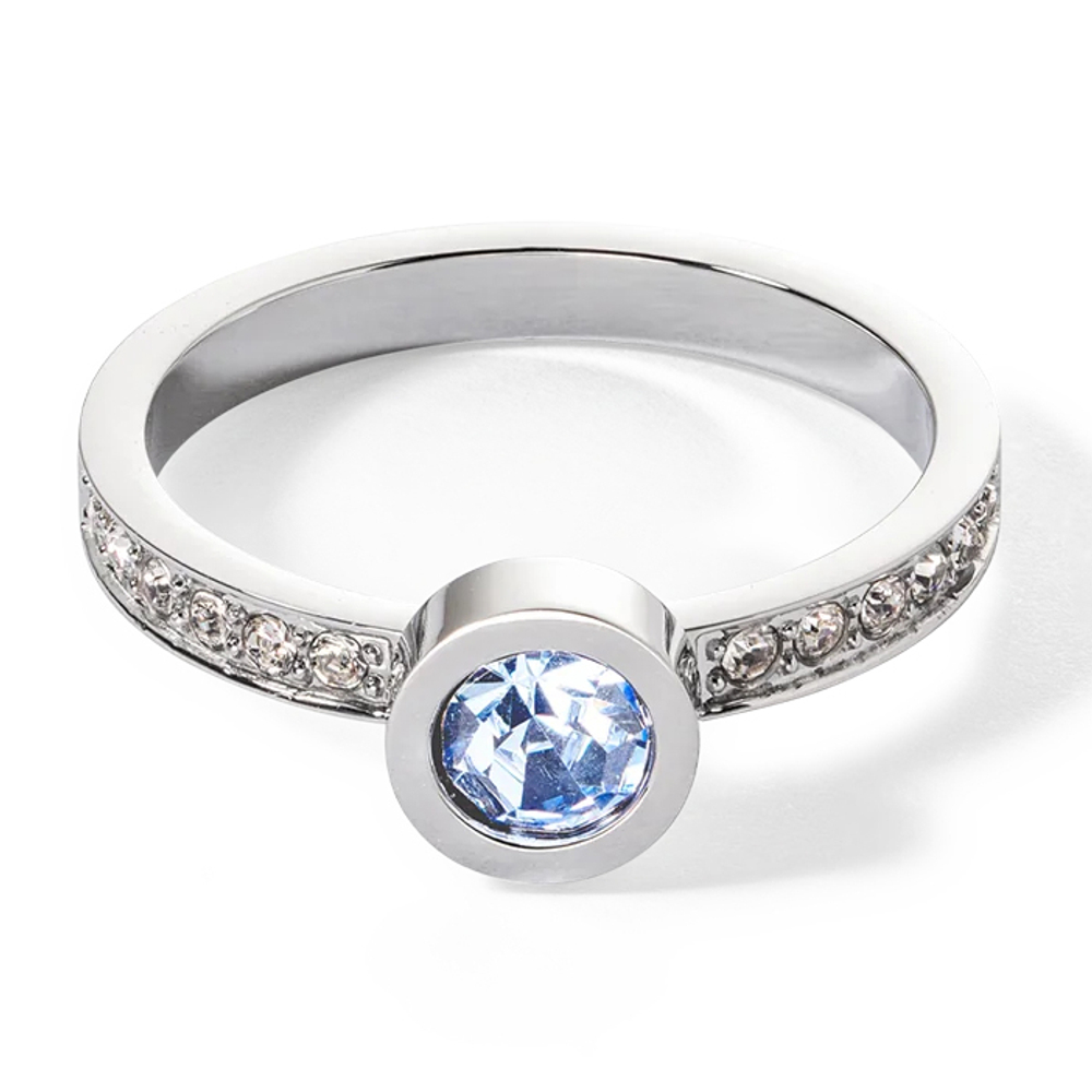 Кольцо Coeur de Lion Light Blue-Silver 17.2 мм 0228/40-0741 54 размер 17,2