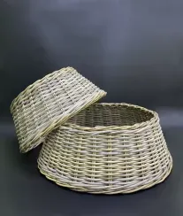 Корзина для декорирования подставки 28х80 см., светло-коричневая, Christmas DeLuxe (85772)