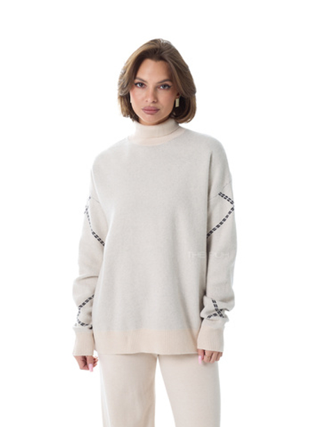 Костюм трикотажный бежевый