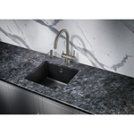 Мойка для кухни MILACIO Leon 45 Cuarzo MC.77091, черный матовый