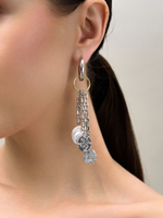 Серьги "Heart Coin Pearl" Bicolor