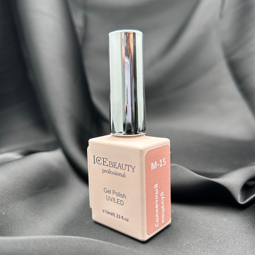 IceBeauty Гель-лак M-15 "Солнечный поцелуй", 10 мл