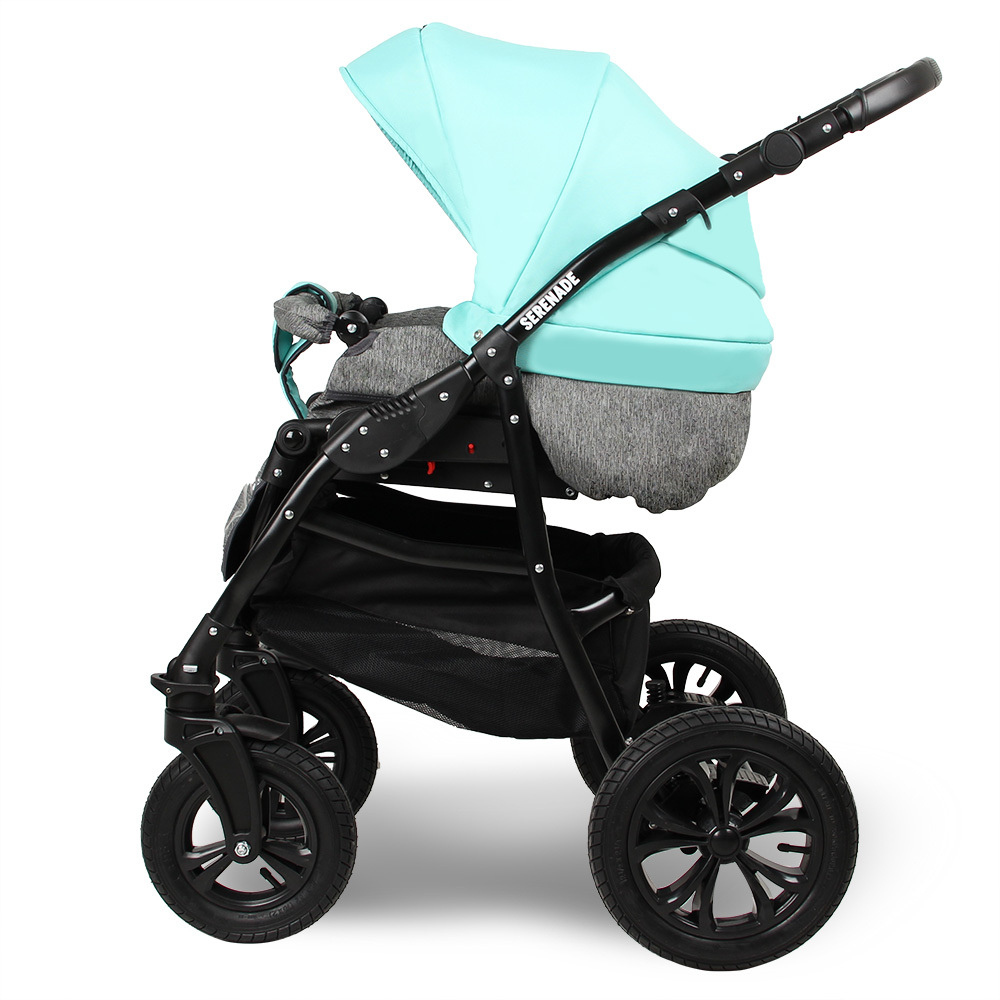 Коляска SERENADE 20 2в1 (Smile Line) (Se 27 (св.серый+мятный))