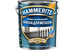 Краска для металлических поверхностей алкидная Hammerite молотковая RAL6005 зеленый мох