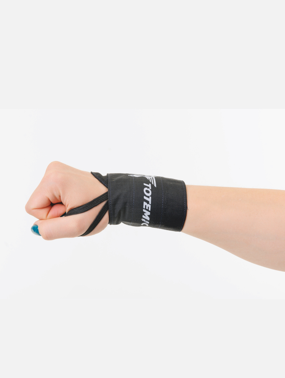 Бинты неэластичные TOTEMIC CLO для фиксации запястья, отделка синяя