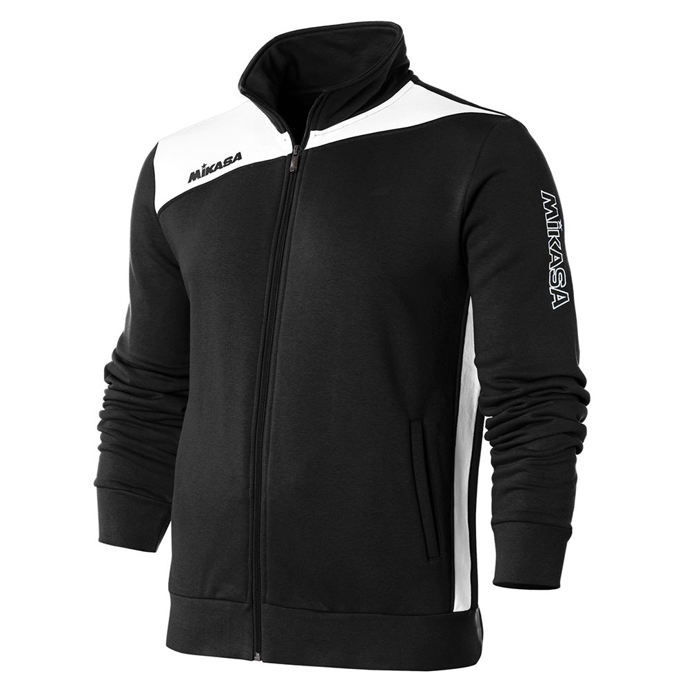 Куртка от костюма MIKASA MT542-046-XL, размер XL, 70% хлопок 30% полиэстер, черно-белый