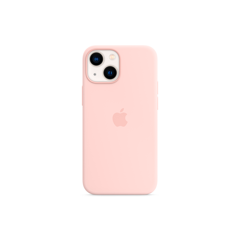 Силиконовый чехол с поддержкой MagSafe Apple Silicone Case для iPhone 13 mini, Chalk Pink (Розовый мел)