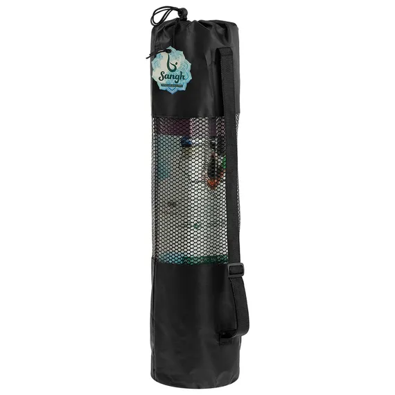 Чехол для йога-коврика 68 × 25 см (для коврика толщиной до 8 мм), цвет чёрный